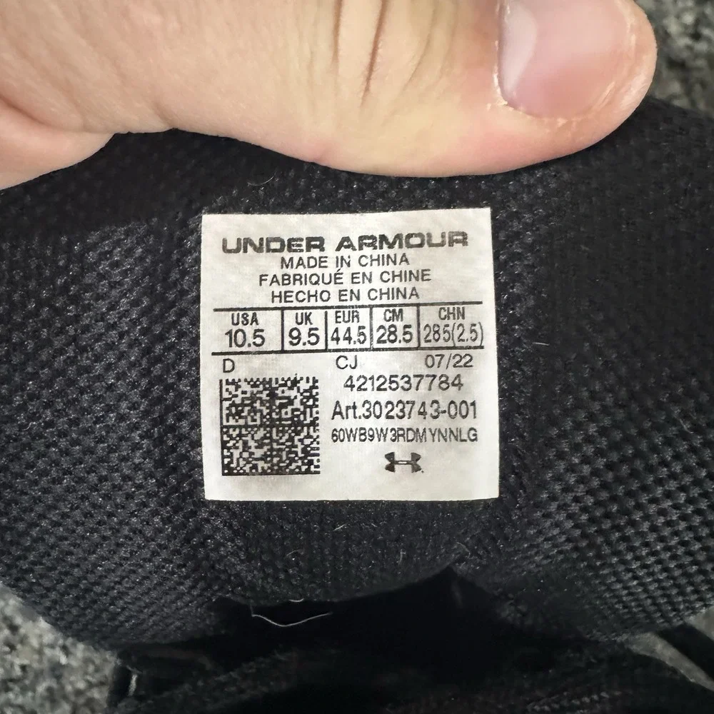 Under Armour Micro G Valsetz Tactical Boots Mens Size 10.5 Black 8